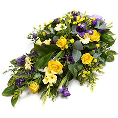 Seasonal Return-Ended Spray Purple and Golds